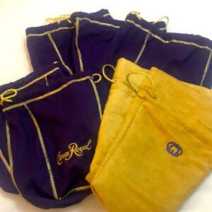 Crown Royal Bag Pouch Bundle